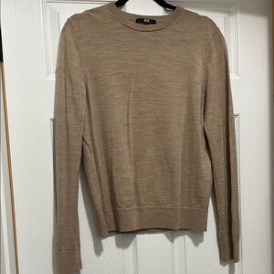 Unisex Uniqlo Beige Merino Knit Sweater